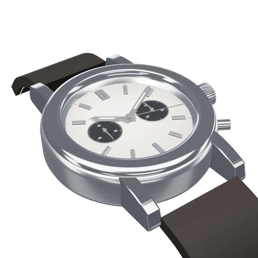 Chronographe démonté : roue à colonnes, leviers, roue de chronographe