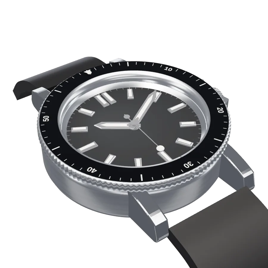 Montre de plongée qui se démonte